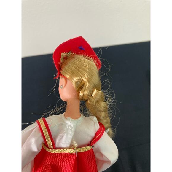Russian Barbie Doll‎ Dolls Of The World 1966 Blonde Braid Light Complexion - Picture 11 of 11